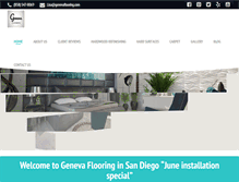 Tablet Screenshot of genevaflooring.com